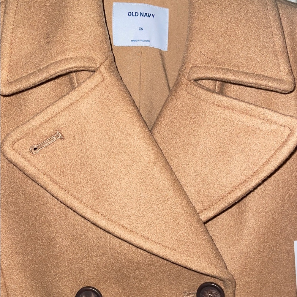 Old Navy Women's Camel Peacoat - Picture 3 of 12